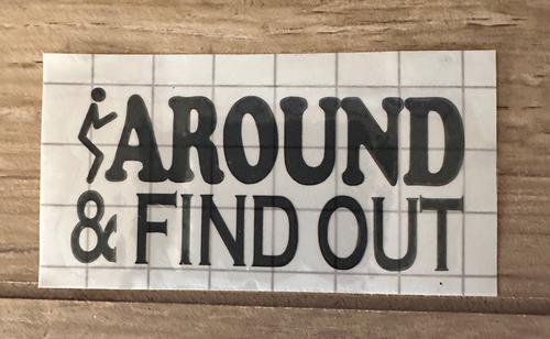 "F" Around & Find Out vinyl sticker
