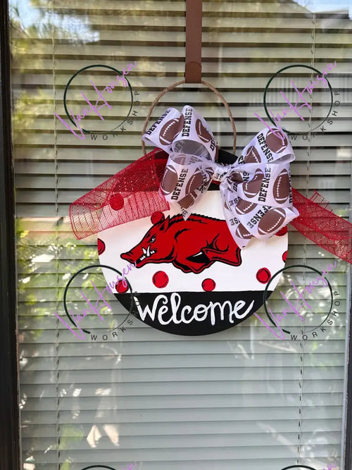 Arkansas Razorback Door Hanger Door Hanger
