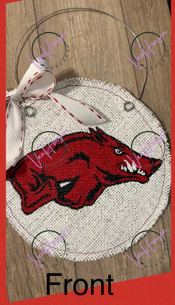 Arkansas Razorback Ornament