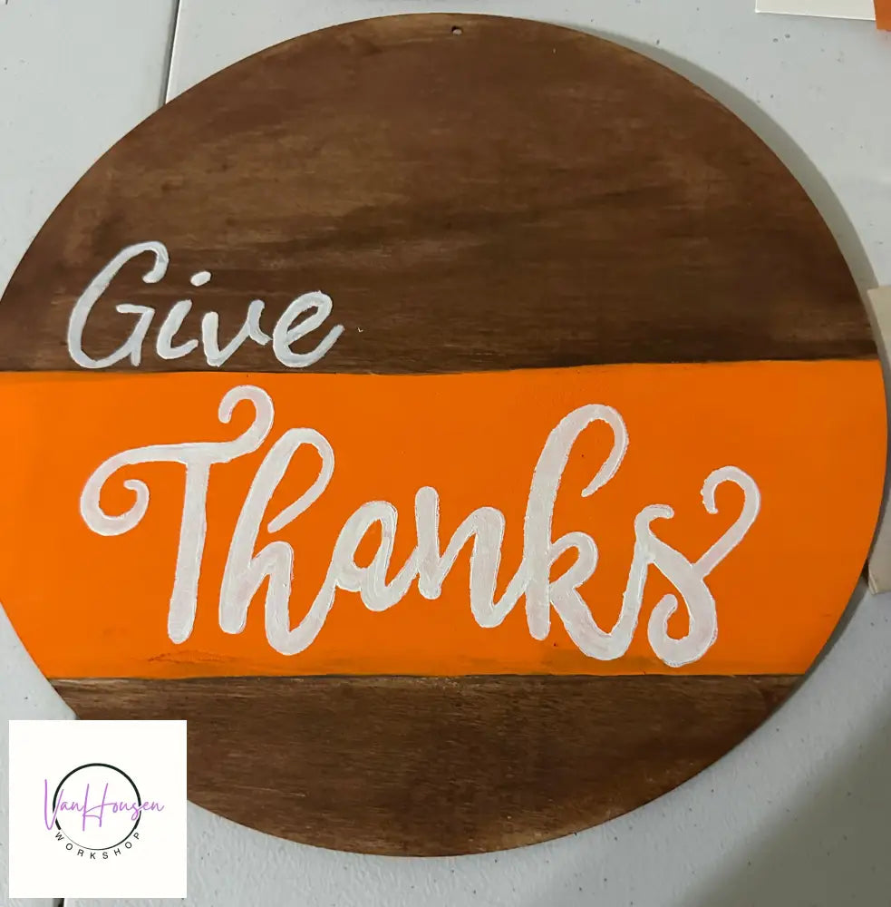 Give Thanks Door Hanger Fall & Thanksgiving Decor Door Hanger
