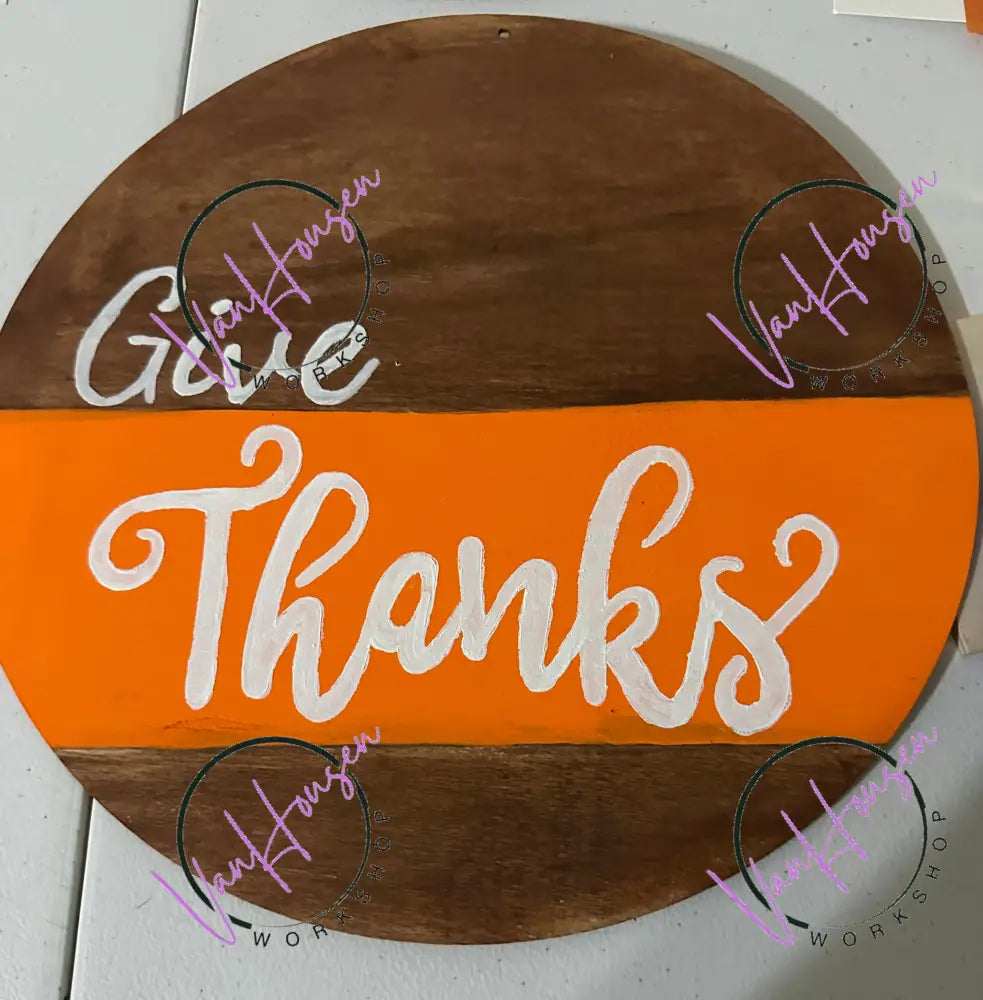 Give Thanks Door Hanger Fall & Thanksgiving Decor Door Hanger